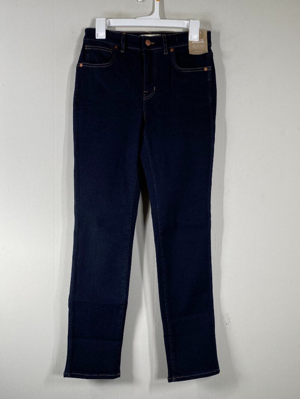 Madewell Mid-Rise Stovepipe Denim Jeans Women's 27 Blue Casual NWT